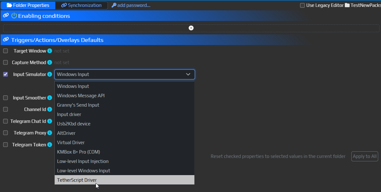 Folder Properties
