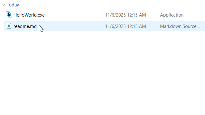 Hello, World Explorer