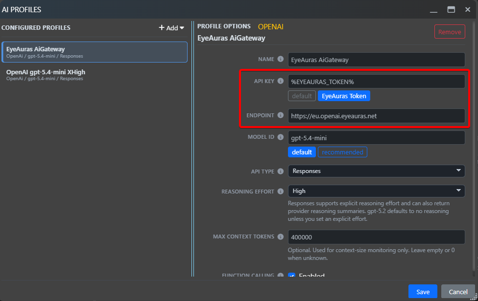 EyeAuras Gateway Profile
