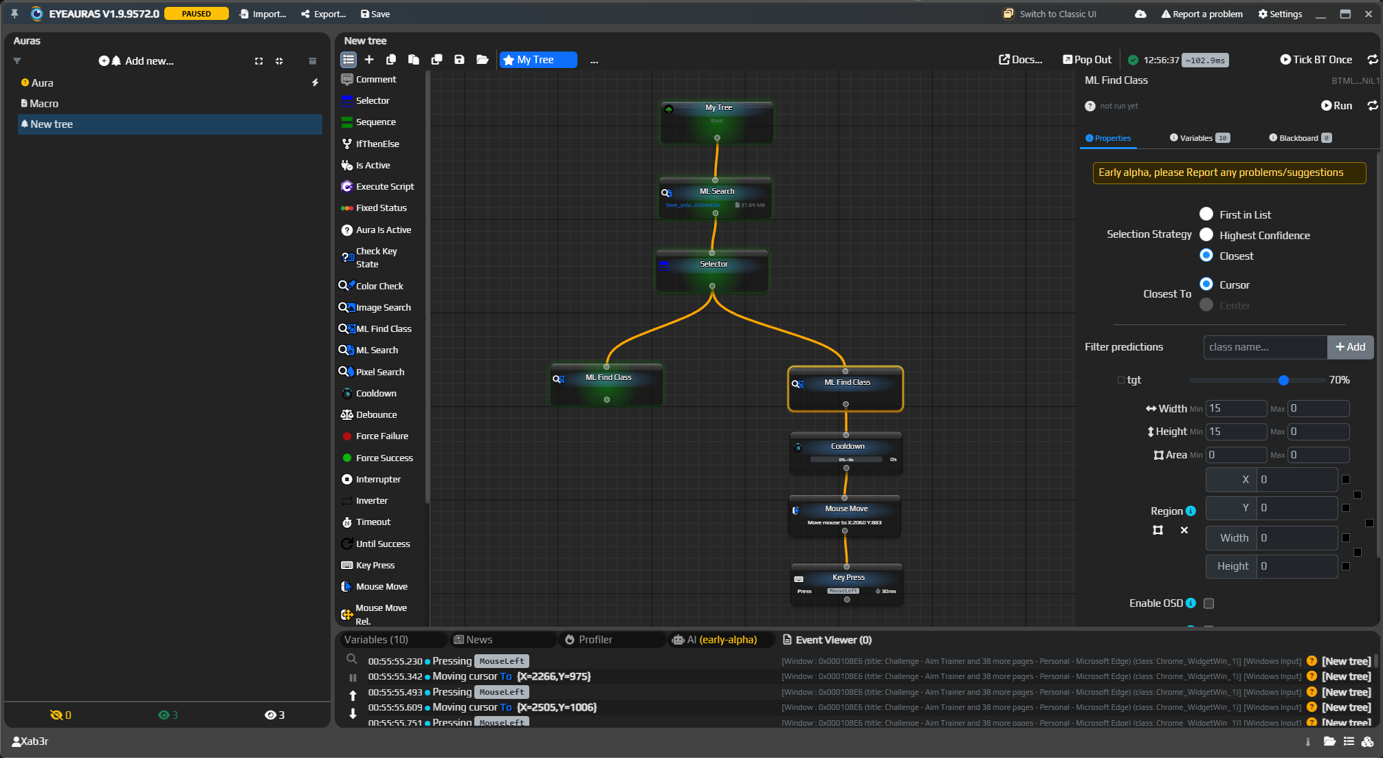 Final behavior tree